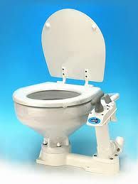 Jabsco Manual 'Twist n' Lock' toilet, compact bowl